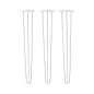Preview: 3-delige Wit Set Stalen Tafelpoten Tafelonderstel Tafelframe HAIRPIN